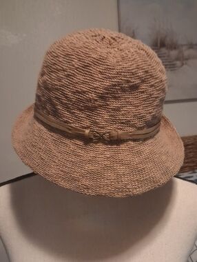 Classic Tan Straw Cloche Hat - Women's Sun Hat